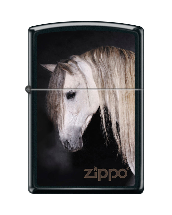 Encendedor Zippo Negro Caballo Blanco Cod. 218ci419704