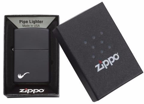 Encendedor Zippo Para Pipa Negro Mate - Cod 218pl