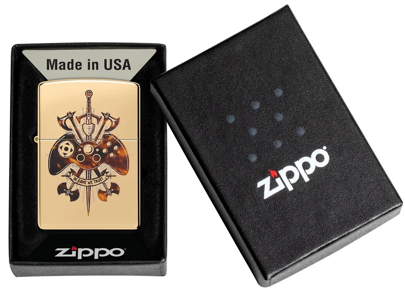Encendedor Zippo Dorado Gamer 46141