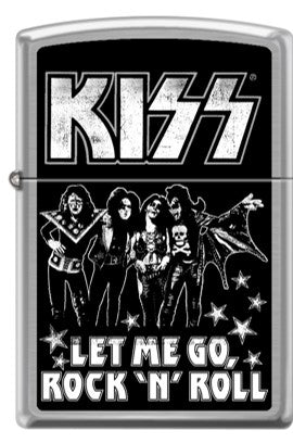 Encendedor Zippo Cromo Kiss Let Me Go Rock 'N' Roll Cod 46977
