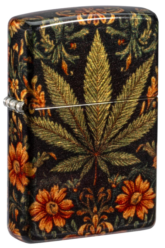 Encendedor Zippo 540 Cannabis Flores 47139