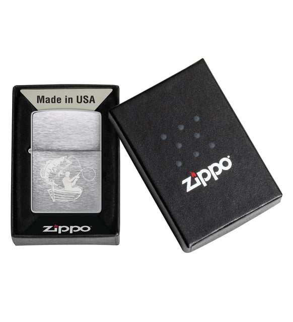Encendedor Zippo Cromo Pescador 48863