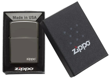 Encendedor Zippo Negro Con Logo 150ZL