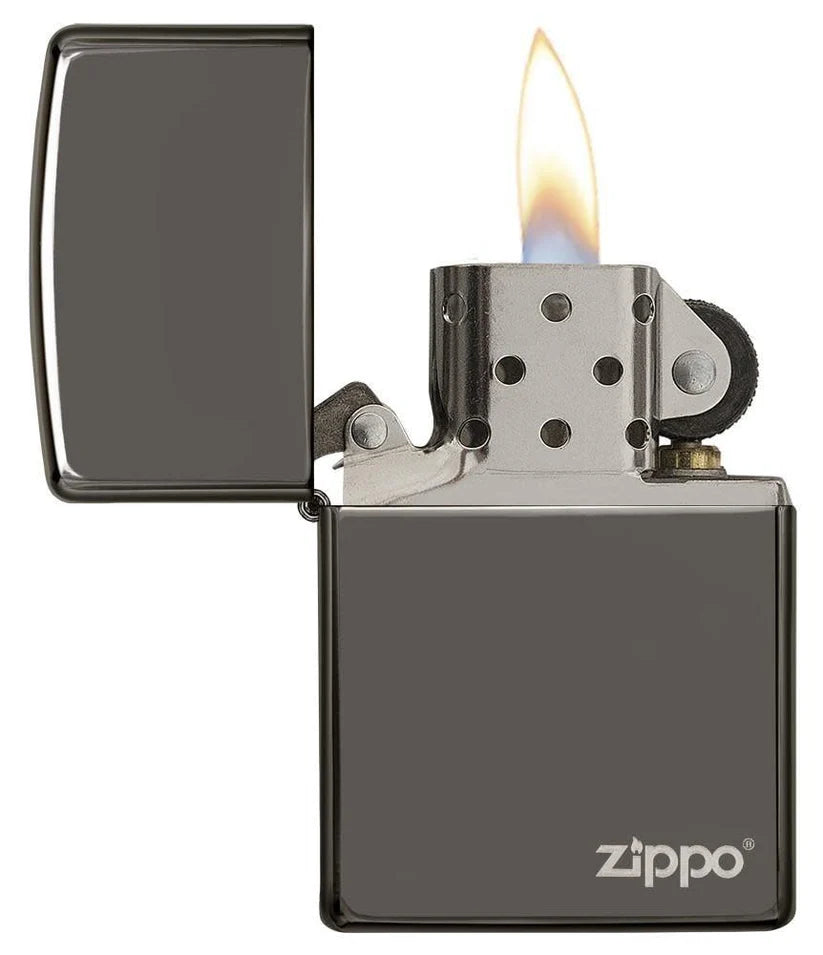 Encendedor Zippo Negro Con Logo 150ZL