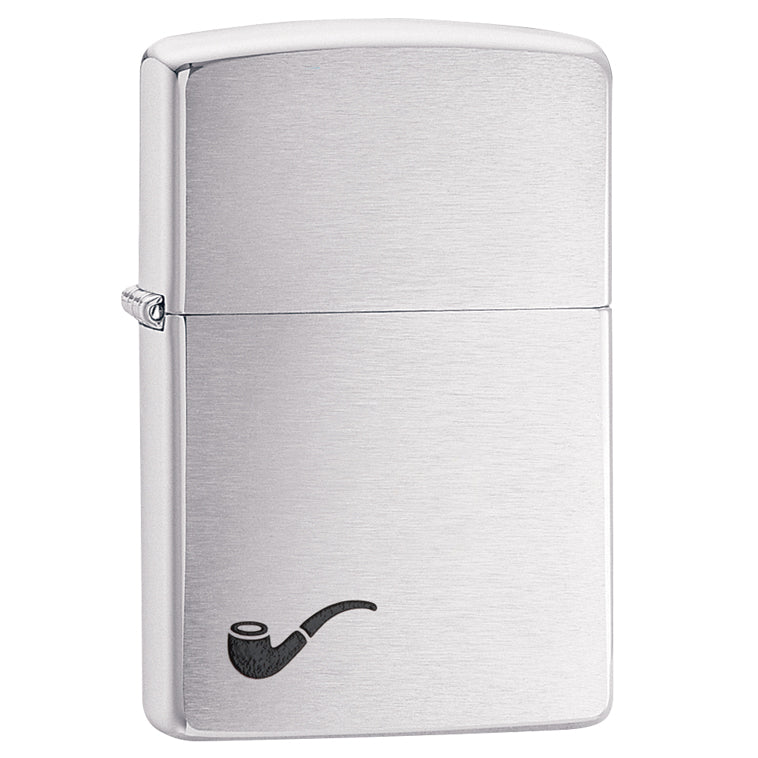 Encendedor Zippo Para Pipa Cromo Cepillado - Cod 200pl