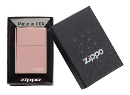 Encendedor Zippo Oro Rosa Logo- Cod 49190zl