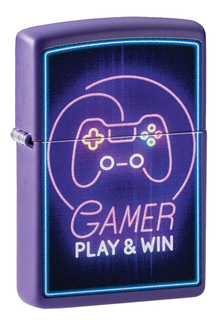 Encendedor Zippo Purpura Mate Imagen A Color Cod 49157