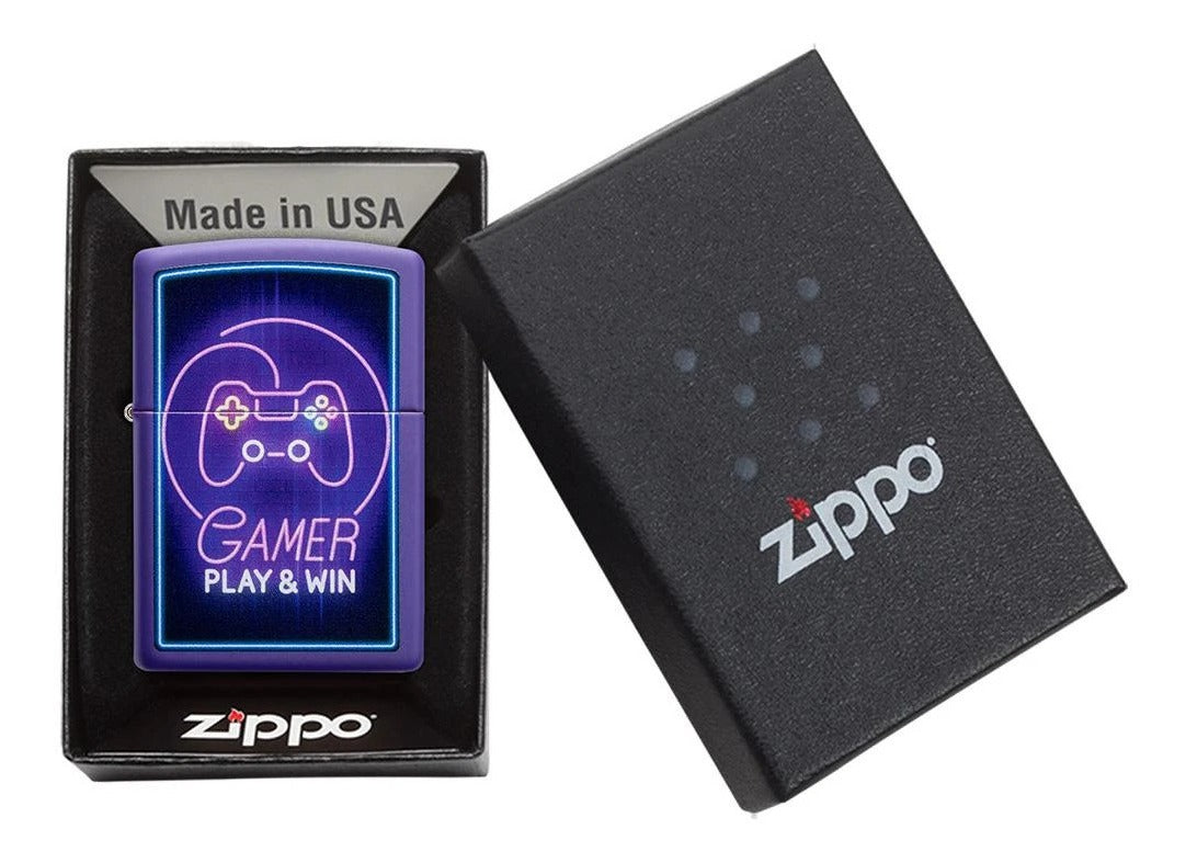 Encendedor Zippo Purpura Mate Imagen A Color Cod 49157