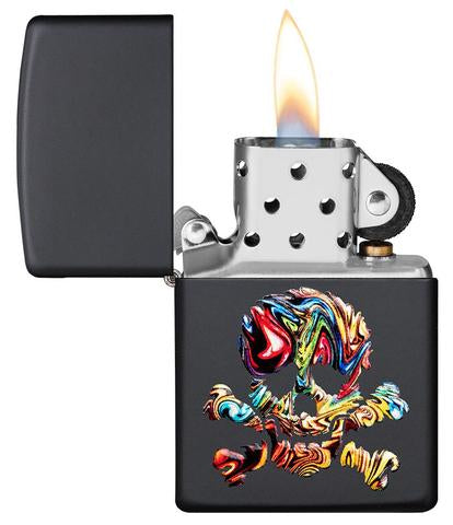 Encendedor Zippo Calavera Multicolor Cod. 49187