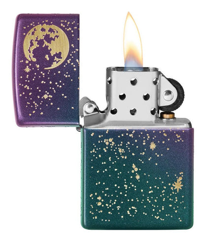 Encendedor Zippo Iridiscente Cielo Nocturno Cod 49448