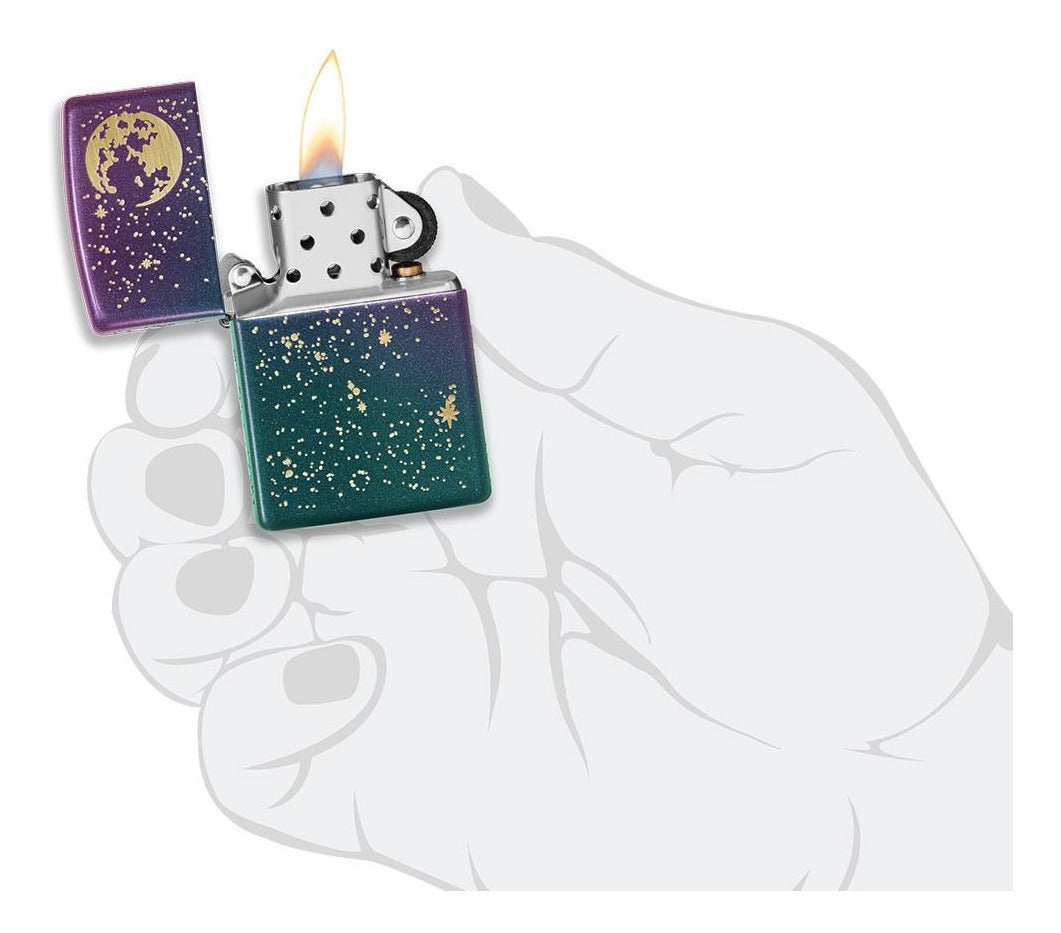 Encendedor Zippo Iridiscente Cielo Nocturno Cod 49448
