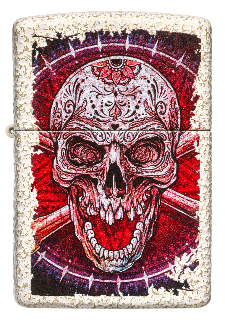 Encendedor Zippo Calavera Mercurio Cod 49410