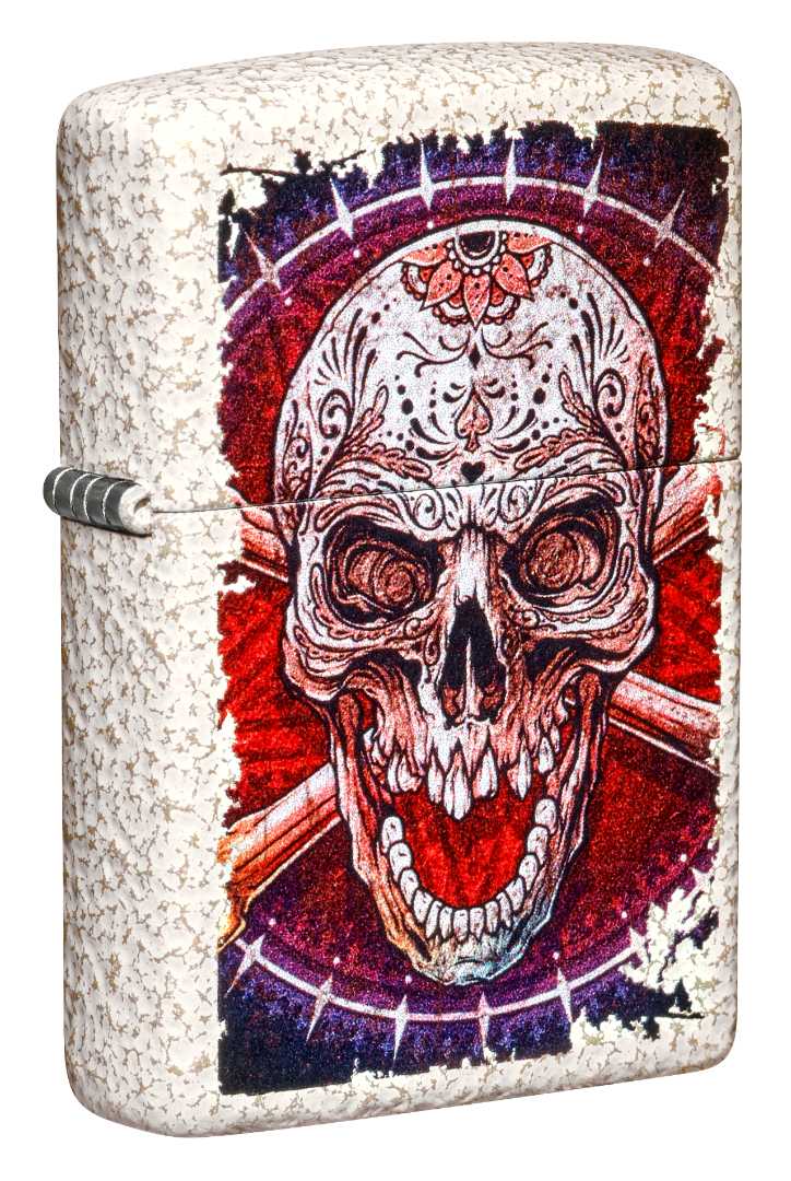Encendedor Zippo Calavera Mercurio Cod 49410