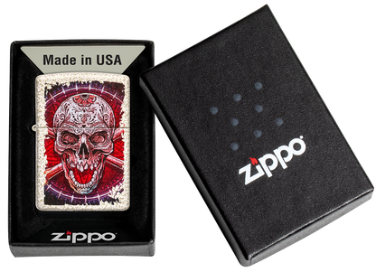 Encendedor Zippo Calavera Mercurio Cod 49410