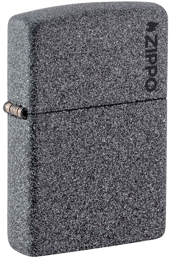 Encendedor Zippo Gris Hierro Logo Cod 211ZL