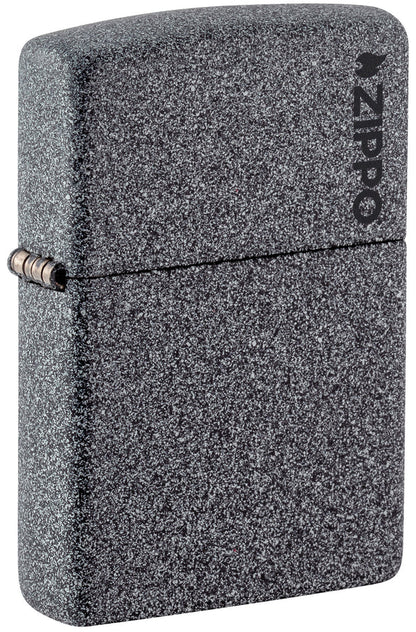 Encendedor Zippo Gris Hierro Logo Cod 211ZL