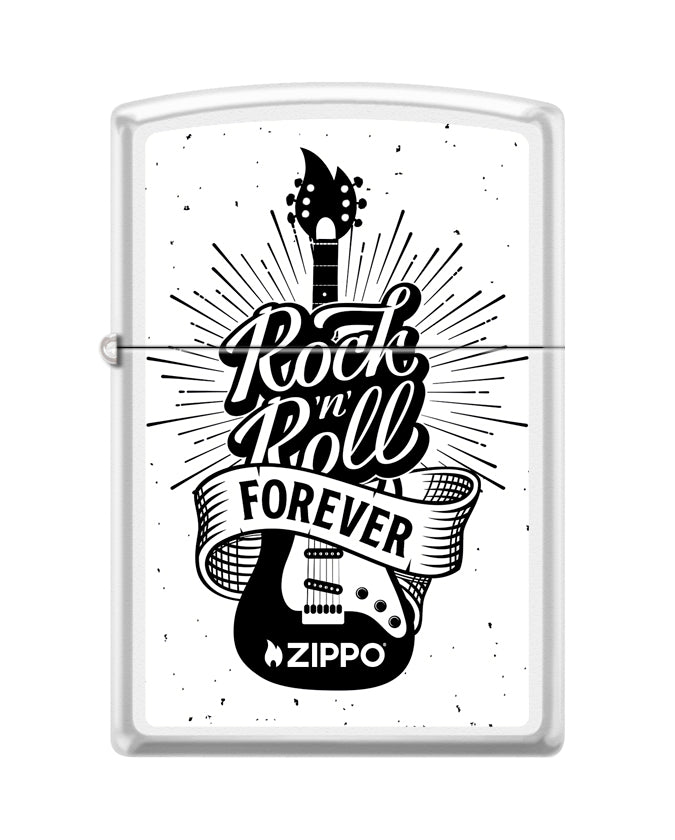 Encendedor Zippo Blanco Rock Roll Foreve Cod 214ci419710