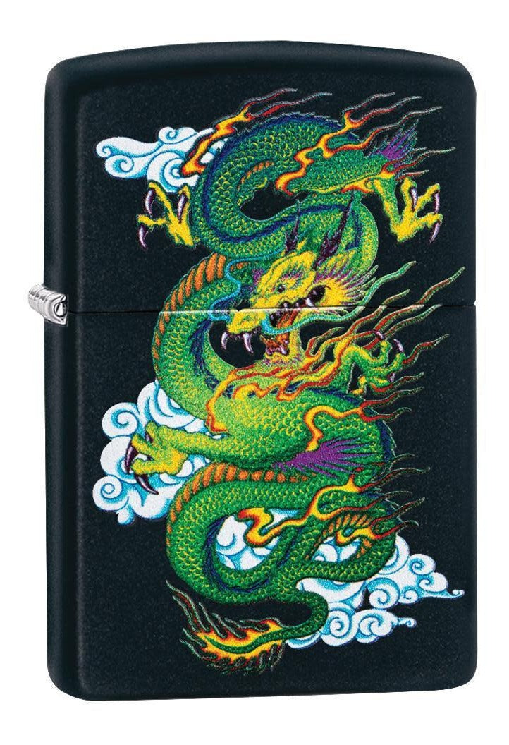 Encendedor Zippo Negro Dragón Cod 29839