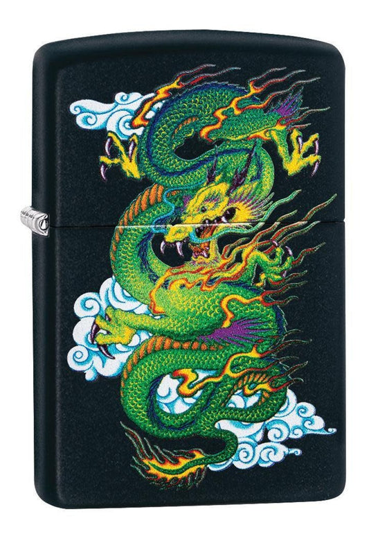 Encendedor Zippo Negro Dragón Cod 29839
