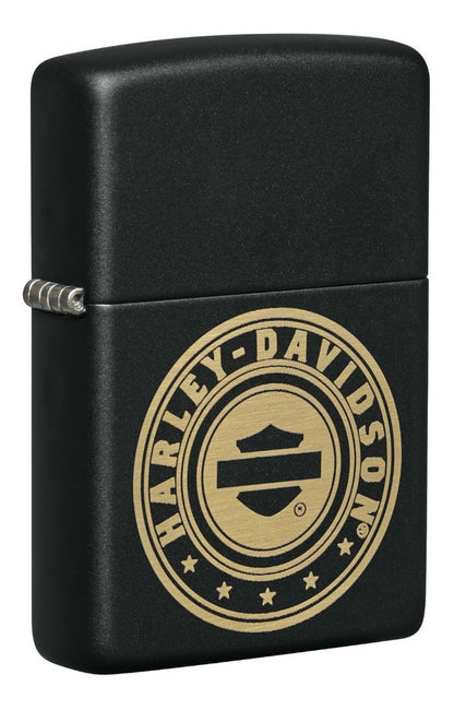 Encendedor Zippo Negro Mate Harley Davidson Cod 49197