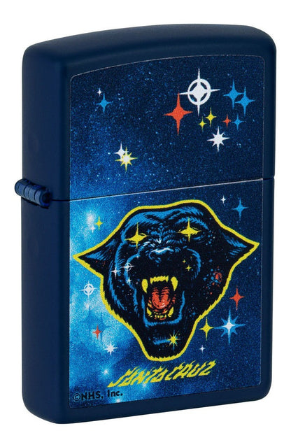 Encendedor Zippo Azul Santa Cruz Pantera Cod 49613