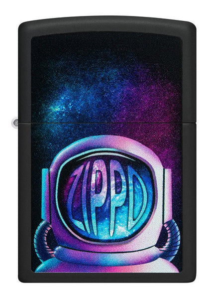 Encendedor Zippo Negro Mate Astronauta Cod 49773