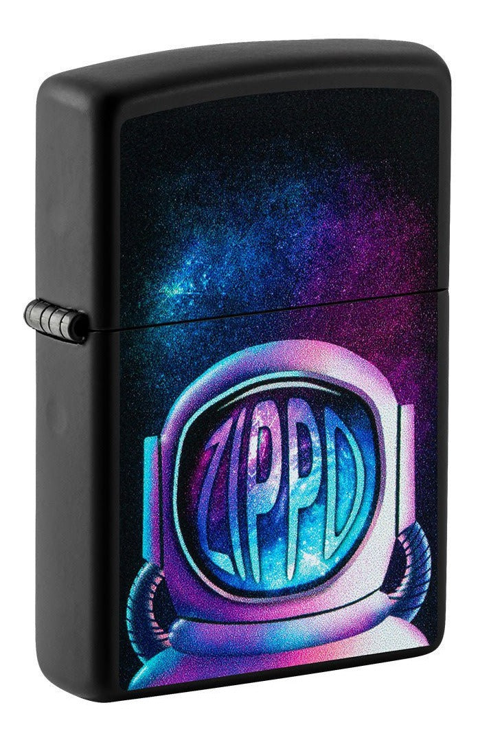 Encendedor Zippo Negro Mate Astronauta Cod 49773