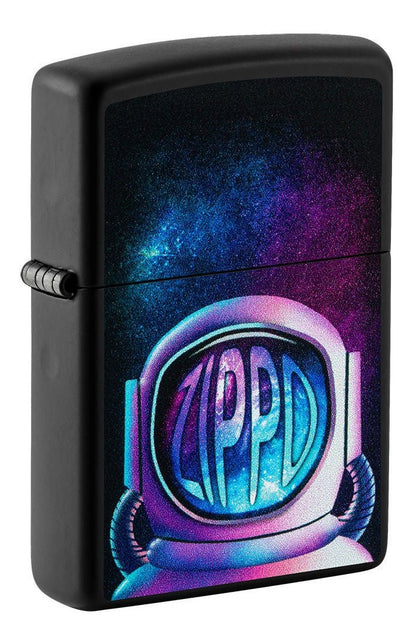 Encendedor Zippo Negro Mate Astronauta Cod 49773