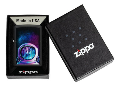 Encendedor Zippo Negro Mate Astronauta Cod 49773