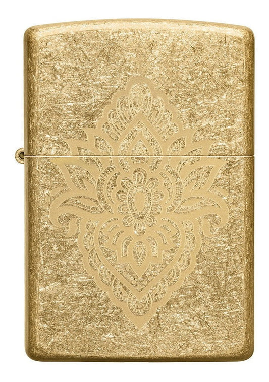 Encendedor Zippo Dorado Tatuaje Henna Cod - 49798