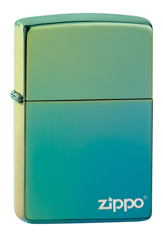 Encendedor Zippo Verde Metalizado Espejo Cod - 49191ZL