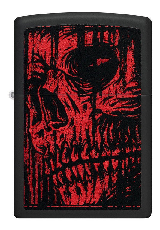 Encendedor Zippo Calavera Roja