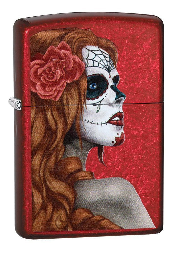 Encendedor Zippo Rojo Día Muertos Cod - 28830