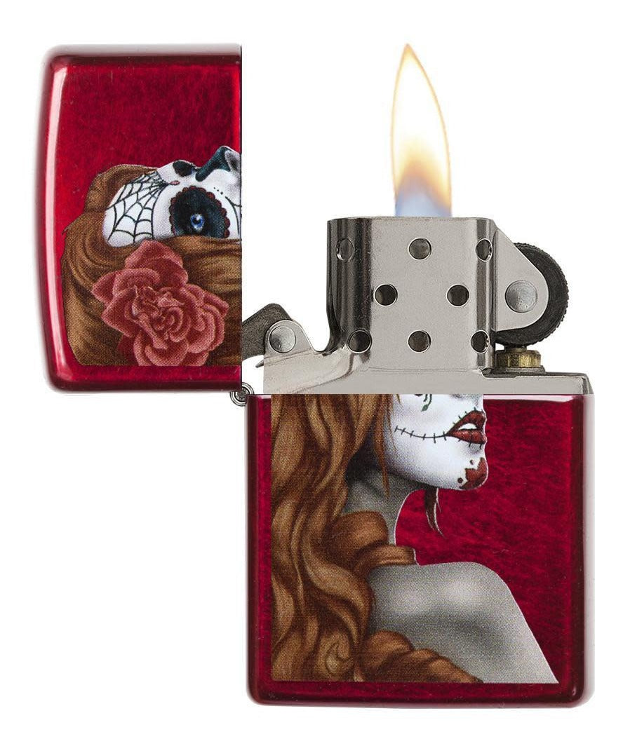 Encendedor Zippo Rojo Día Muertos Cod - 28830