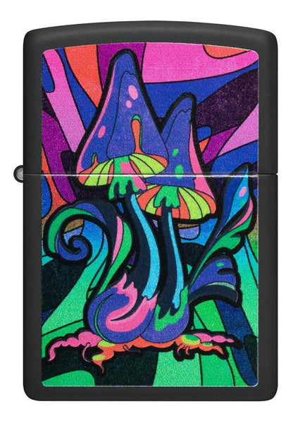 Encendedor Zippo Negro Mate Hongo Counter Cod - 48386