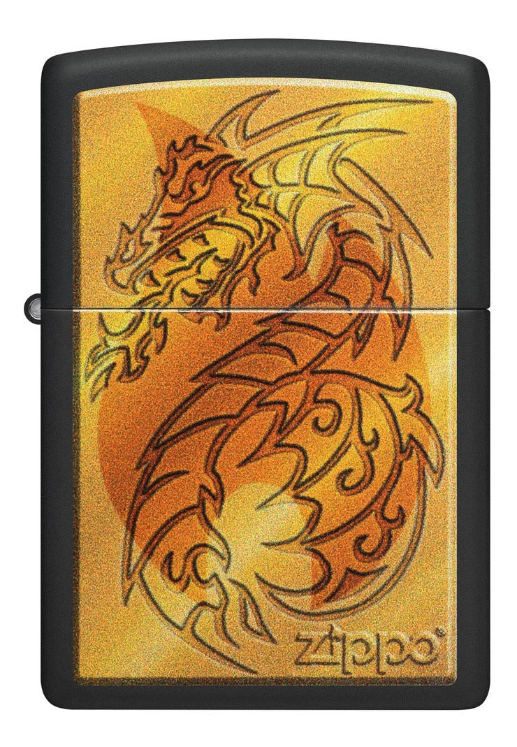 Encendedor Zippo Negro Medieval Mitológico Cod - 48364