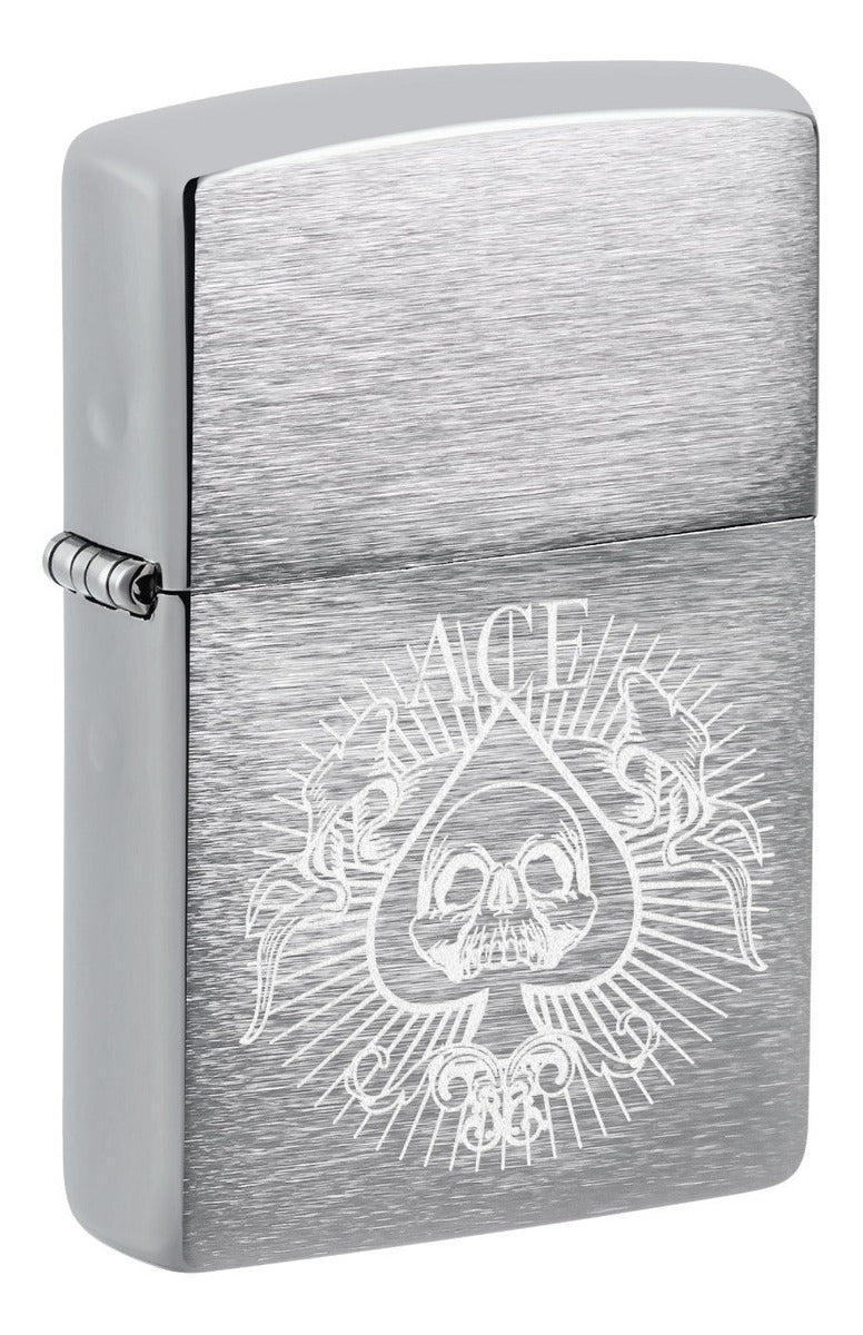 Encendedor Zippo Cromo As De Picas Cod - 48500