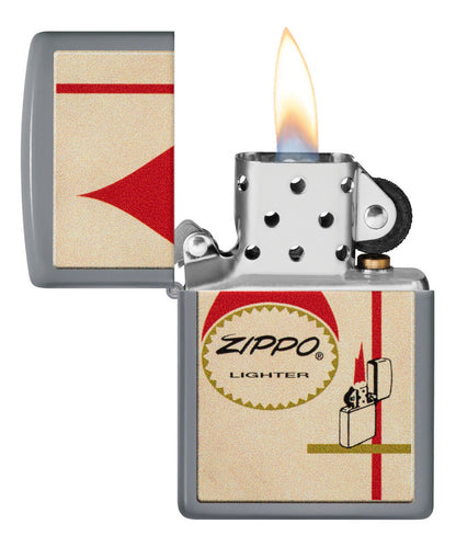 Encendedor Zippo Gris Vintage Cod - 48496