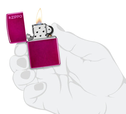 Encendedor Zippo Frambuesa Metalizado Logo 24003ZL