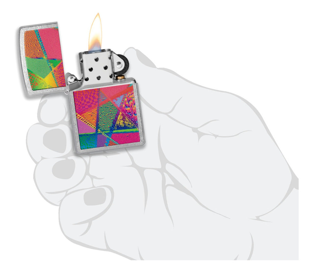 Encendedor Zippo Arte Abstracto Colores Cod - 48498
