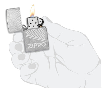 Encendedor Zippo Cromo Logo Lustre Cod - 48492