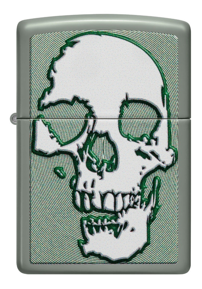 Encendedor Zippo Calavera Blanca Salvia Cod - 48489