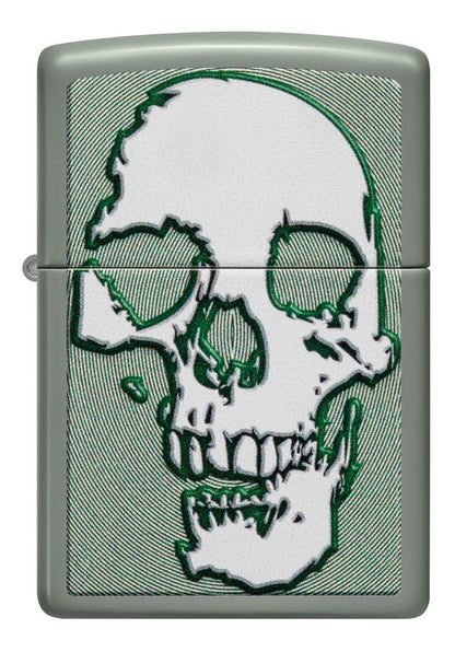 Encendedor Zippo Calavera Blanca Salvia Cod - 48489