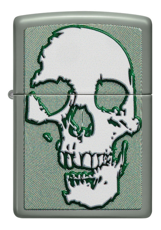 Encendedor Zippo Calavera Blanca Salvia Cod - 48489