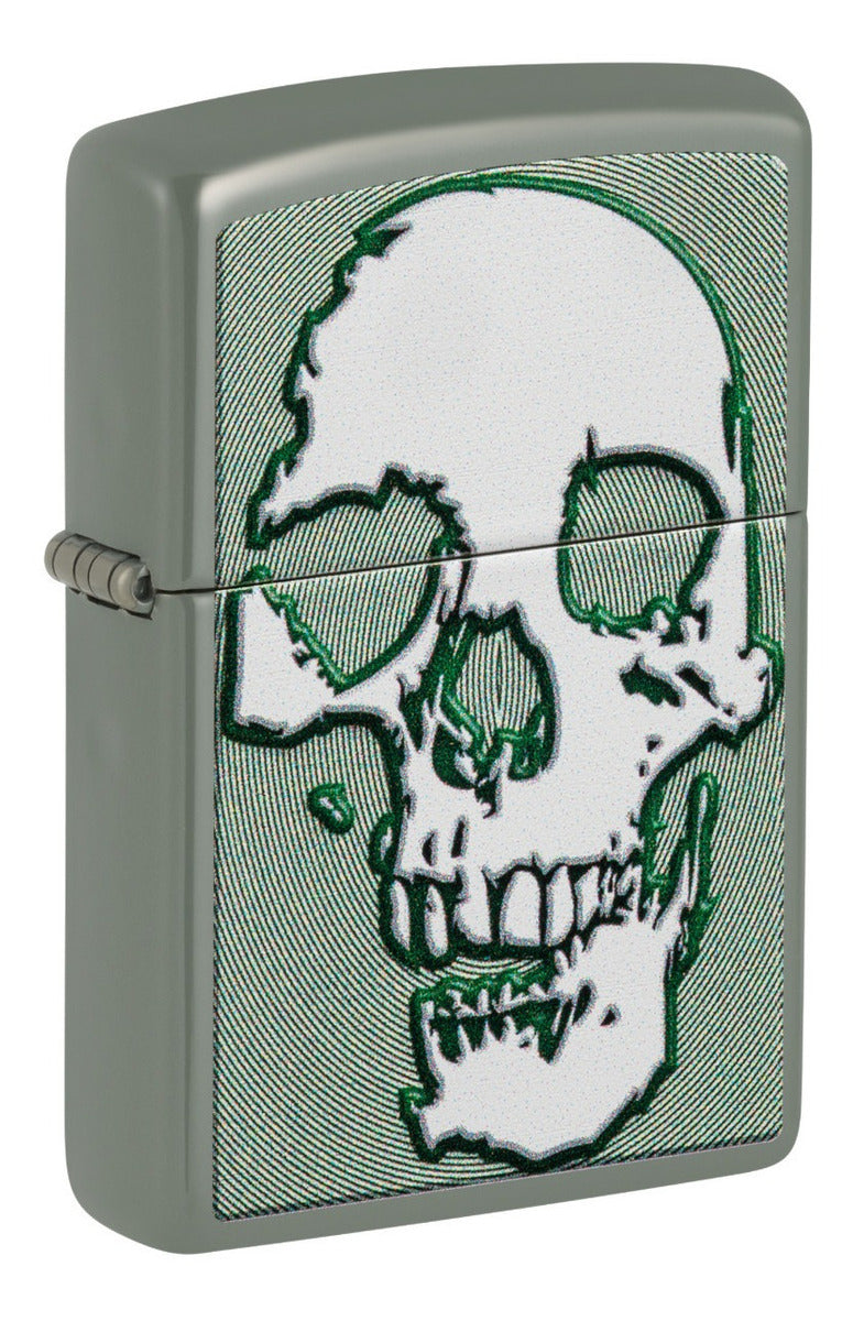 Encendedor Zippo Calavera Blanca Salvia Cod - 48489