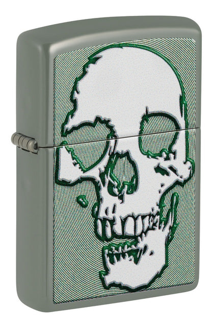 Encendedor Zippo Calavera Blanca Salvia Cod - 48489