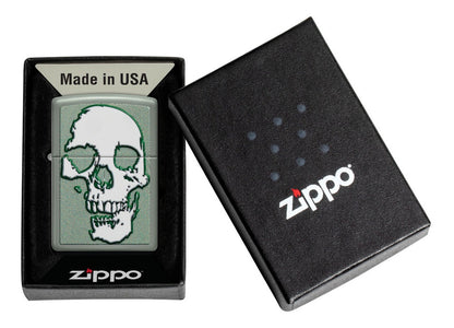 Encendedor Zippo Calavera Blanca Salvia Cod - 48489