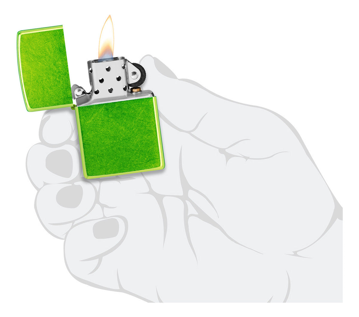 Encendedor Zippo Verde Metalizado Cod 24513