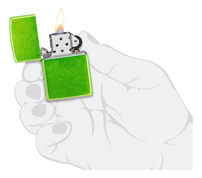 Encendedor Zippo Verde Metalizado Cod 24513