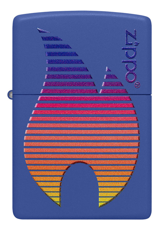 Encendedor Zippo Azul Llama Multicolor Cod 48996